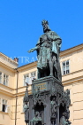 Czech Rep, PRAGUE, King Charles IV statue (Karolo Quarto), near Charles Bridge, CZ971JPL