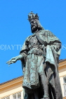 Czech Rep, PRAGUE, King Charles IV statue (Karolo Quarto), near Charles Bridge, CZ972JPL