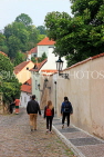 Czech Rep, PRAGUE, Mala Strana, Kapucinska Street, cobblestoned street, CZ1583JPL
