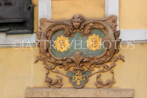 Czech Rep, PRAGUE, Mala Strana, Nerudova Street, house signs, CZ1554JPL