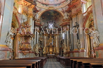 Czech Rep, PRAGUE, Mala Strana, St Nicholas Church, interior, CZ1458JPL