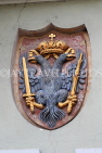 Czech Rep, PRAGUE, Mala Strana, coat of arms on building, CZ989JPL