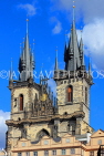 Czech Rep, PRAGUE, Old Town Square, Tyn Church (Church of Our Lady), CZ1059JPL