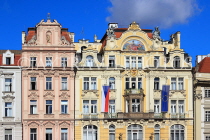 Czech Rep, PRAGUE, Old Town Square, buildings, architecture, CZ1184JPL