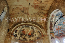 Czech Rep, PRAGUE, Prague Castle complex, St George's Basilica, ceiling paintings, CZ1229JPL