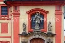 Czech Rep, PRAGUE, Prague Castle complex, St George's Basilica, sculpturesCZ1363JPL