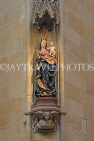 Czech Rep, PRAGUE, Prague Castle complex, St Vitus Cathedral, Virgin May statue, CZ1306JPL