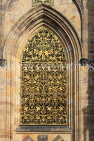 Czech Rep, PRAGUE, Prague Castle complex, St Vitus Cathedral, building detail, CZ1250JPL