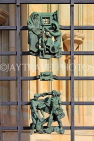 Czech Rep, PRAGUE, Prague Castle complex, St Vitus Cathedral, iron fence sculptures, CZ1254JPL