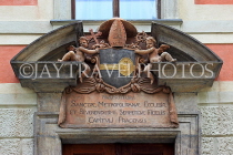 Czech Rep, PRAGUE, Prague Castle complex, building, coat of arms, relief sculpture, CZ1323JPL