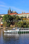 Czech Rep, PRAGUE, River Vlatava, and sighseeing boat, CZ1190JPL
