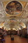 Czech Rep, PRAGUE, Strahov Monastery, theological hall library, ceiling paintings, CZ1477JPL