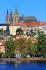Czech Rep, PRAGUE, city view and Prague Castle, CZ1169JPL