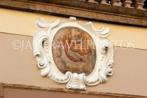 Czech Rep, PRAGUE, old town, house sign, CZ1638JPL