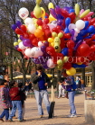 DENMARK, Copenhagen, Tivoli Gardens, balloon seller, DEN115JPL
