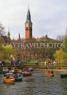 DENMARK, Copenhagen, Tivoli Gardens, pleasure boats, lak, DEN151JPL