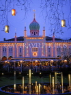 DENMARK, Copenhagen, Tivoli Gardens illuminations, Nimb restaurant, DEN113JPL