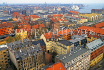 DENMARK, Copenhagen, city view, from top of Our Saviour's Church, DEN134JPL