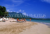DOMINICAN REPUBLIC, North Coast, Playa Dorada beach and sunbathers, DR307JPL