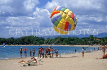 DOMINICAN REPUBLIC, North Coast, beach and parasailing, DR223JPL