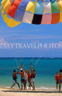 DOMINICAN REPUBLIC, North Coast, beach and parasailing, DR468JPL
