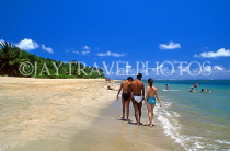DOMINICAN REPUBLIC, North Coast, beach at Puerto Plata, Playa Dorada, and holidaymakers, DR428JPL