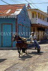 DOMINICAN REPUBLIC, Puerto Plata, man on horse & cart, DR113JPL