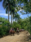 DOMINICAN REPUBLIC, countryside, tourists pony trekking, DR158JPL