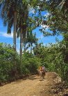 DOMINICAN REPUBLIC, countryside, tourists pony trekking, DR405JPL