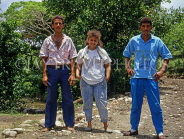 DOMINICAN REPUBLIC, countryside, villages posing for photo, DR238JPL