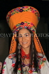 ECUADOR, Quito, woman in costume during Holy Week festival Entrada de los Jocheros, ECU161JPL