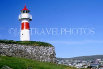 FAROE ISLANDS, Streymoy, Torshavn, Skansin Lighthouse and fort, FAR57JPL