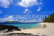 FIJI, Mamanuca Islands, Matamanoa Island, beach and sea view, FIJ812JPL