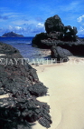 FIJI, Mamanuca Islands, Matamanoa Island, coast, beach and rocks, FIJ883JPL
