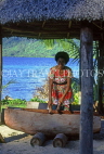 FIJI, Taveuni, Matagi (Matangi) Island, Fijian Drum Call (announcing meal time), FIJ682JPL