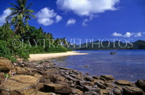 FIJI, Taveuni, Matagi (Matangi) Island, beach and seascape, FIJ694JPL