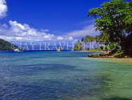 FIJI, Taveuni, Matagi (Matangi) Island, seascape and island view, FIJ599JPL