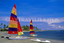 FIJI, Viti Levu, Nadi Bay, beach and sailboats, FIJ675JPL