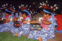 FIJI, Viti Levu Island, Fijian Meke performers (traditional song & dance), FIJ1284JPL