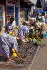 FIJI, Viti Levu Island, Nadi, street market scene, shellfish and vendors, FIJ19JPL