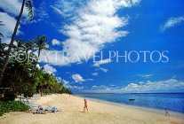 FIJI, Viti Levu Island, Yanuca Island, beach and seascape, FIJ815JPL