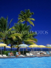 FIJI, Viti Levu Island, pool scene and coconut palms, Sheraton Hotel, FIJ641JPL