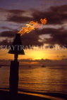 FIJI, Viti Levu Island, torch burning (for traditional torch lighting ceremony), FIJ479JPL