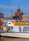 FINLAND, Helsinki, Market Square, sightseeing boat, and Upensky Cathedral, FIN714JPL
