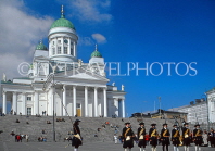 FINLAND, Helsinki, Senate Square and Cathedral, Sofia Day celebrations, FIN856JPL
