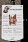 FRANCE, Brittany, SAINT-MALO, Old Town, historic information plaques, FRA2662JPL