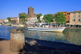 FRANCE, Languedoc-Roussillon, CAP DAGDE, Agde town and River Herlaut, FRA2255JPL