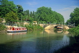 FRANCE, Languedoc-Roussillon, Canal Du Midi, near MINERVOIS, pleasure barges cruising, FRA993JPL