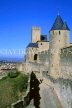 FRANCE, Languedoc-Roussillon, LA CARCASSONNE, medieval walls (fortress), FRA753JPL