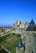 FRANCE, Languedoc-Roussillon, LA CARCASSONNE, medieval walls (fortress), FRA850JPL